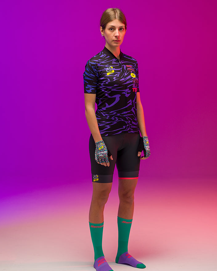 Santini Tour De France PLANCHE DES BELLES FILLES Kadın Bisiklet Forması RE940L75FILLETDFF