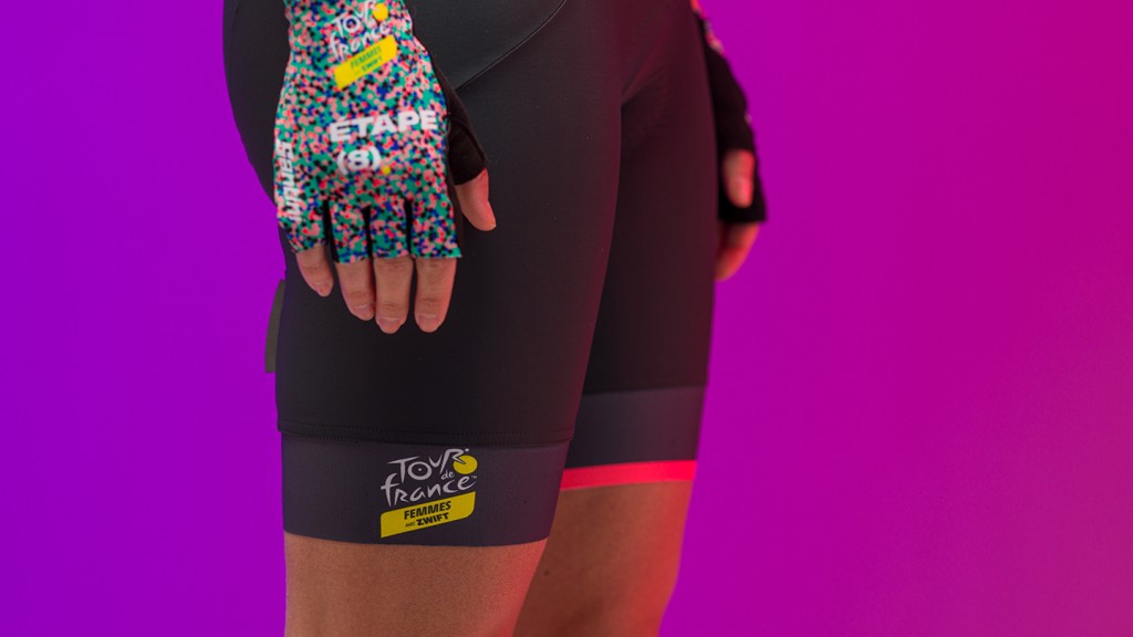 Santini Tour De France PLANCHE DES BELLES FILLES Özel Seri Kadın Askılı Bisiklet Taytı RE1065GILFILLETDFF