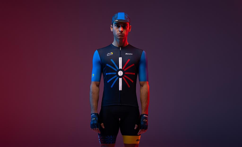 Мужская велосипедная майка Santini Tour De France Trionfo RE94075CTRION3TDF