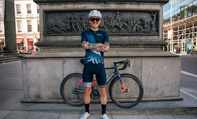 Santini UCI Cycling World Championship Bib Tights RE1075GITCITY3WCG Blu Nautica