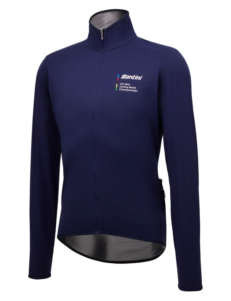 Santini UCI Cycling World Championships City Grid Glasgow Road World Cup Rain Jacket Erkek Yağmurluk Ceket RE52275CITY3WCG