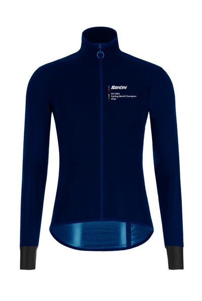 Santini UCI Cycling World Championships City Grid Glasgow Road World Cup Rain Jacket Erkek Yağmurluk Ceket RE52275CITY3WCG