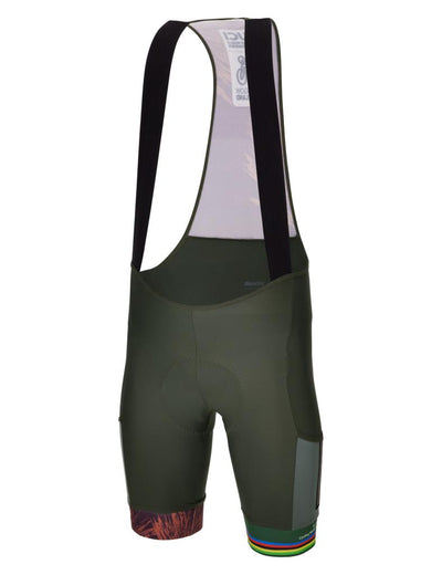 Santini UCI Cycling World Championships ROCKY Erkek Askılı Bisiklet Taytı RE1075C3ROCKY3WCG