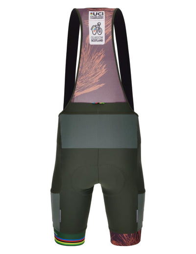 Santini UCI Cycling World Championships ROCKY Erkek Askılı Bisiklet Taytı RE1075C3ROCKY3WCG