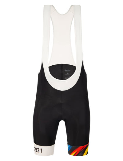 Santini UCI FLANDERS 2021 Özel Seri Erkek Askılı Bisiklet Taytı EC1075GITSPLA