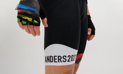 Santini UCI FLANDERS 2021 Özel Seri Erkek Askılı Bisiklet Taytı EC1075GITSPLA