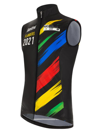 Santini UCI FLANDERS 2021 Unisex Windbreaker Vest EC54575SPLA