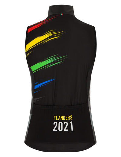 Santini UCI FLANDERS 2021 Unisex Windbreaker Vest EC54575SPLA