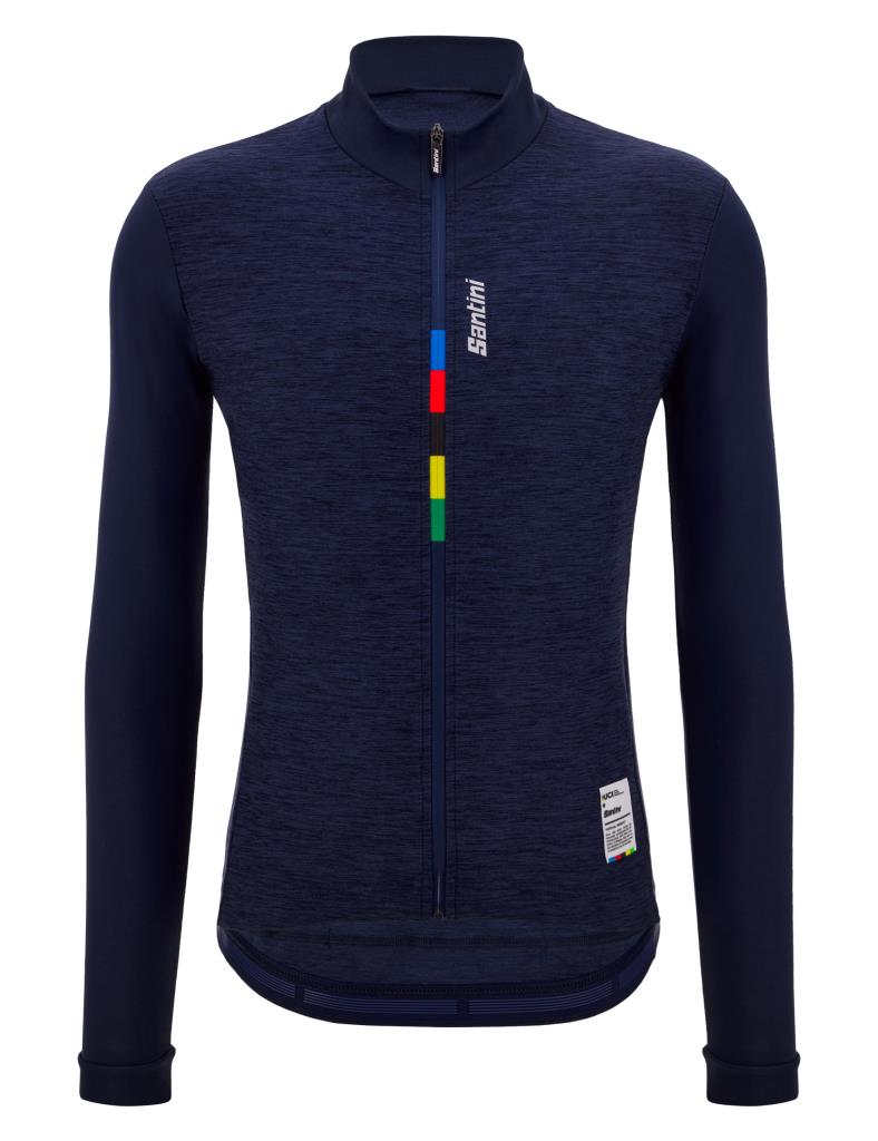 Santini UCI Official PURE Büyük Beden Erkek Uzun Kollu Bisiklet Forması RE216075SPUREUCI