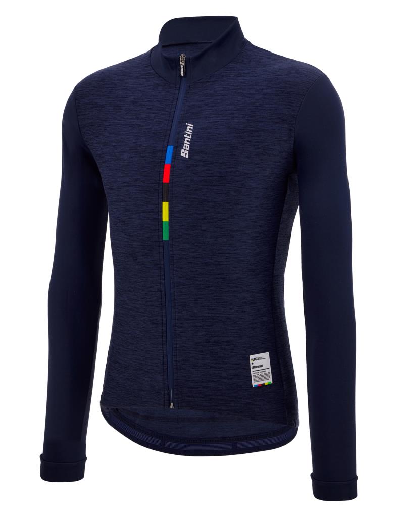 Santini UCI Official PURE Büyük Beden Erkek Uzun Kollu Bisiklet Forması RE216075SPUREUCI