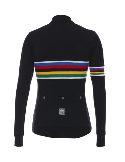 Santini UCI WOOL Büyük Beden Erkek Kışlık Bisiklet Forması RE215075ICONUCI