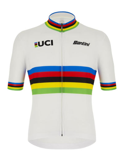 Santini UCI WORLD CHAMPION Polartec Kumaşlı Erkek Bisiklet Forması RE94075CWORLDECO