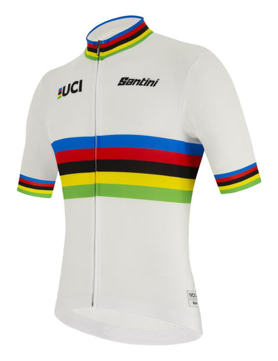 Santini UCI WORLD CHAMPION Polartec Kumaşlı Erkek Bisiklet Forması RE94075CWORLDECO