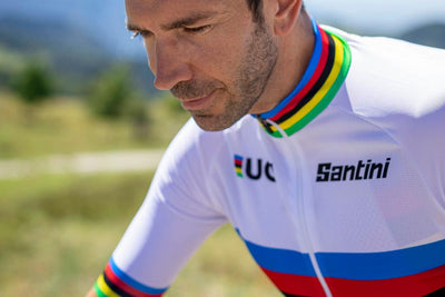 Santini UCI WORLD CHAMPION Polartec Kumaşlı Erkek Bisiklet Forması RE94075CWORLDECO