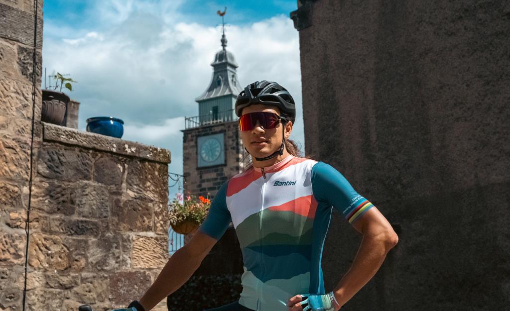 Santini UCI World Championship CloudScape Özel Seri Unisex Bisiklet Forması RE94075CCLOUD3WCG