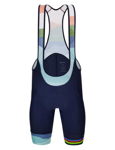 Santini UCI World Cycling Championship Cloudscape Askılı Unisex Bisiklet Taytı RE1075FBCLOUD3WCG