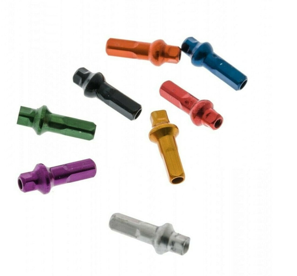 Sapim Polyax Alu Square Double Secure Lock Jant Teli Başlığı Turuncu 16mm