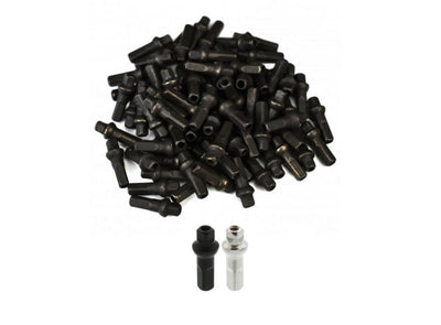 Sapim Polyax Brass Square Double Secure Lock Jant Teli Başlığı 16mm Siyah