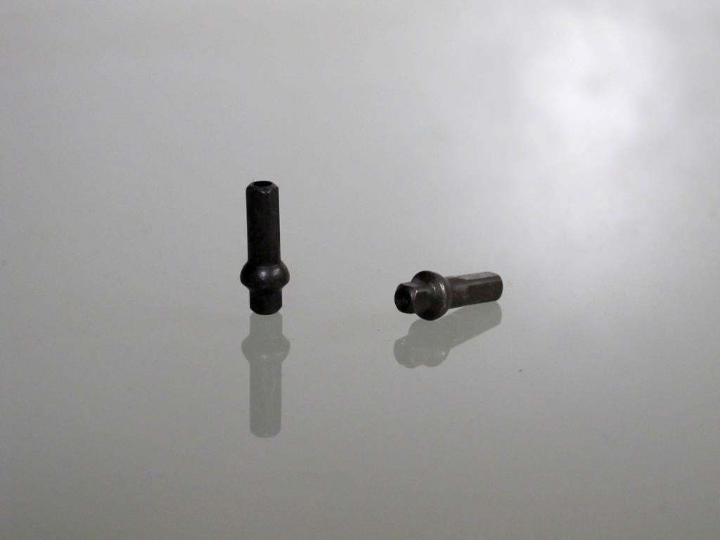 Sapim Polyax Brass Square Double Secure Lock Jant Teli Başlığı 16mm Siyah