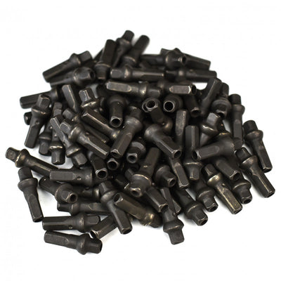 Sapim Polyax Brass Square Double Secure Lock Jant Teli Başlığı 16mm Siyah