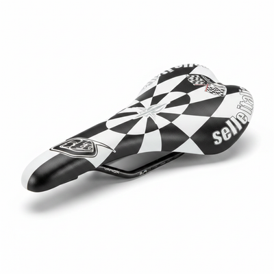 Selle Italia SLR Troy Lee Design Check It Sele Siyah Beyaz