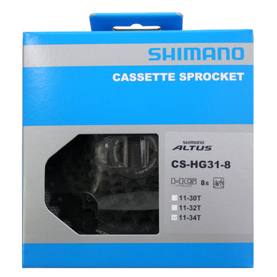 Shimano Altus 8 Speed ​​11-34T Bicycle Rear Cassette Ruble CS-HG31