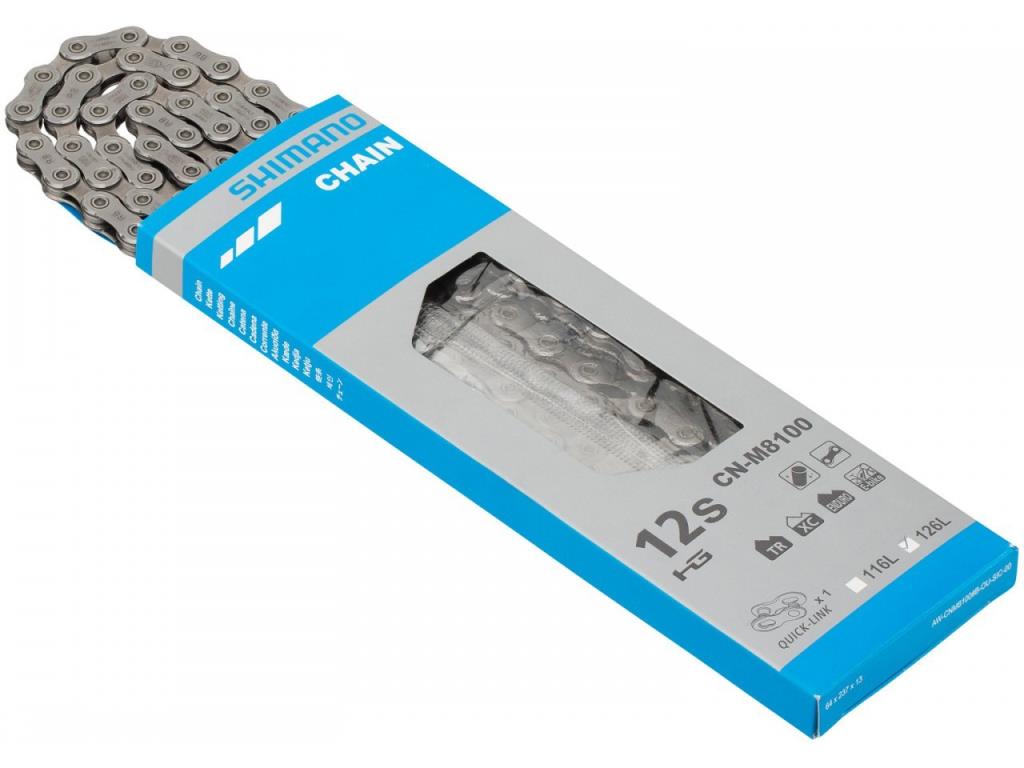 Shimano CN-M8100 12 Vites Uyumlu Bisiklet Zinciri 126 Bakla ICNM8100126Q
