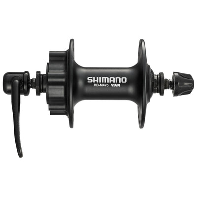 Shimano Deore HB-M475, 36 отверстий, передняя втулка, 6 винтовых дисков QR36H108100, 100 мм, старая, 133 мм, Qr
