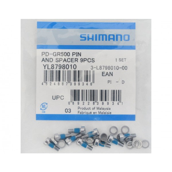 Shimano PD-GR500 Pedal Pin Bolt Screw 9 Pieces YL8798010