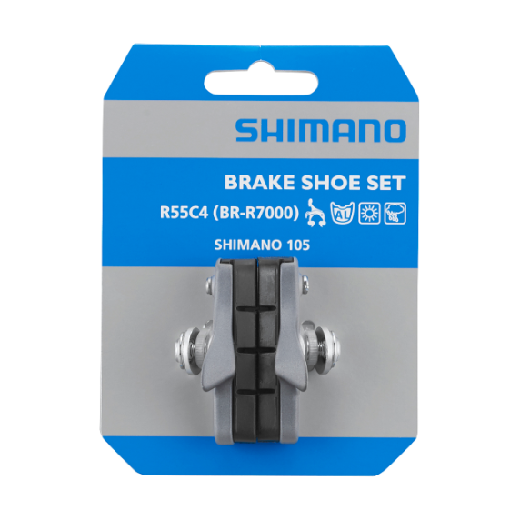 Shimano R55C4 Yol Bisikleti Fren Papucu 1 Çift Gümüş Y8ZJ98010