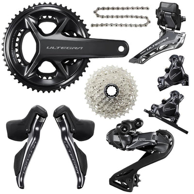 Shimano Ultegra Di2 R8150 52-36T 2x12 Гидравлический дисковый тормоз Велосипедный комплект