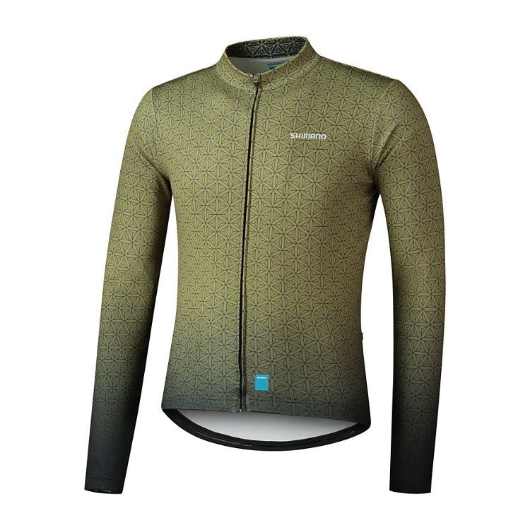 Shimano Vertex Printed Long Sleeve Cycling Jersey CW-JSPW-UE11M