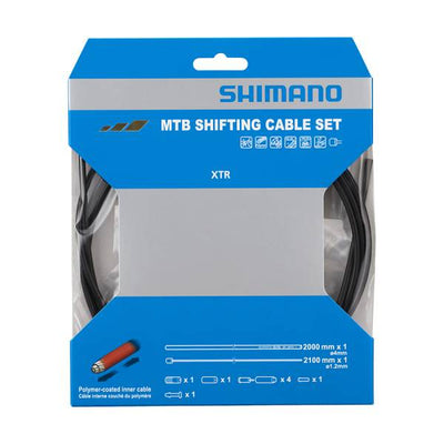 Shimano XTR Polymer Coated Shift Cable Set Black Y01V98112