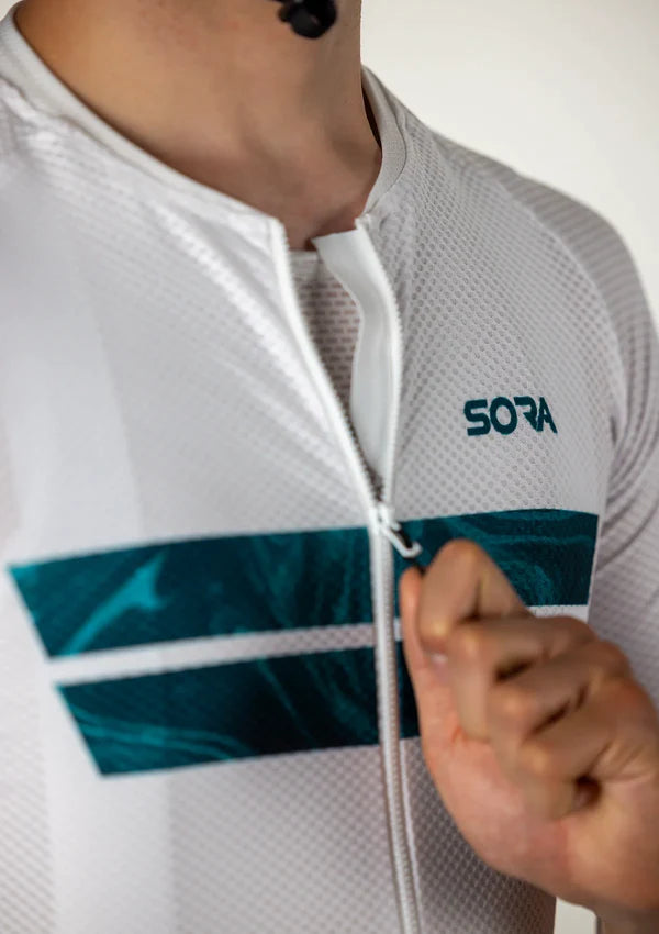 Sora Beyaz-Aqua Climb Core Bisiklet Forması