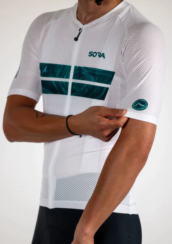 Sora Beyaz-Aqua Climb Core Bisiklet Forması