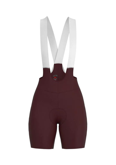 Sora Claret Red Road Racer Women's Cycling Tights with Suspenders