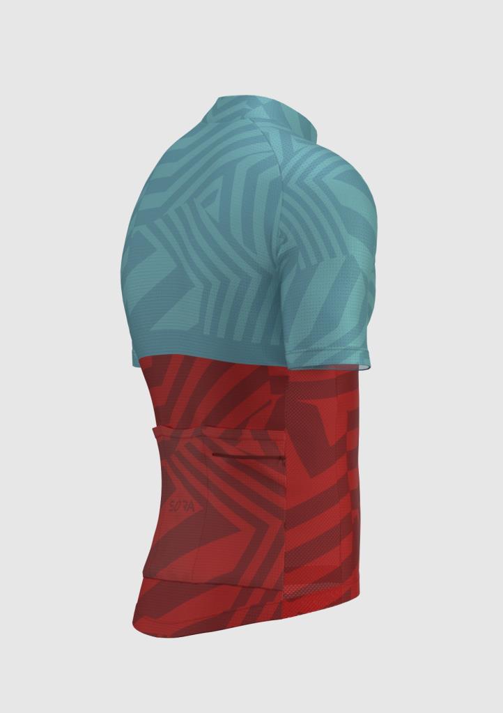 Sora Buz-Kırmızı Regular 3.0 Bisiklet Forması