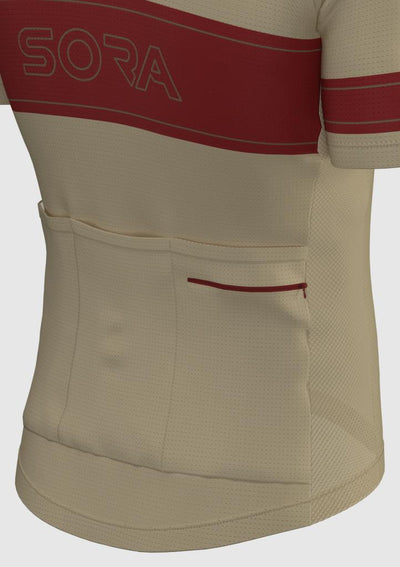 Sora Cream-Velvet Regular 3.0 Cycling Jersey 