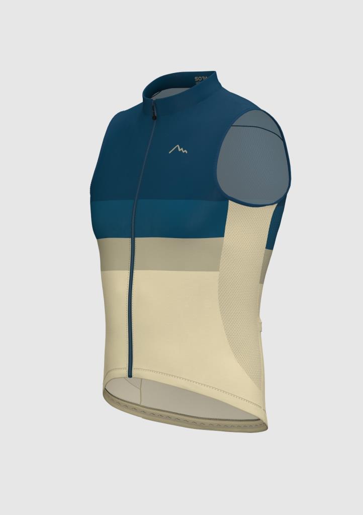 Sora Navy Blue-Cream Ultra Light Cycling Vest