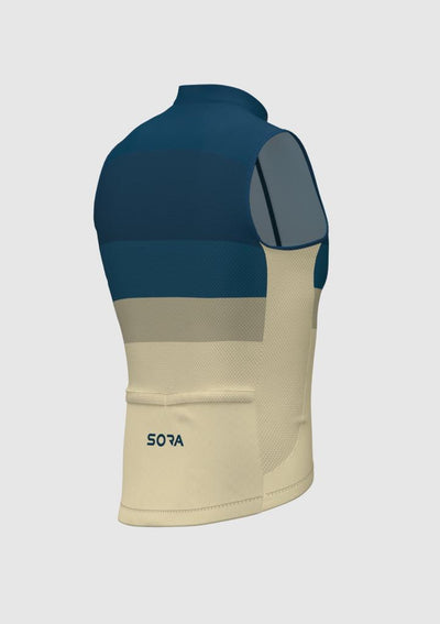Sora Navy Blue-Cream Ultra Light Cycling Vest
