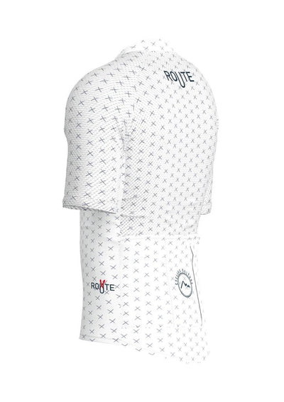 Sora Blue/White Route Classic Slim Cycling Jersey 