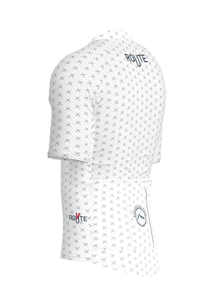 Sora Blue/White Route Classic Slim Cycling Jersey 