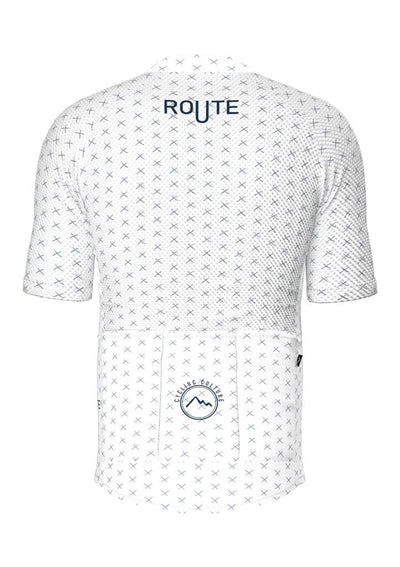 Sora Blue/White Route Classic Slim Cycling Jersey 