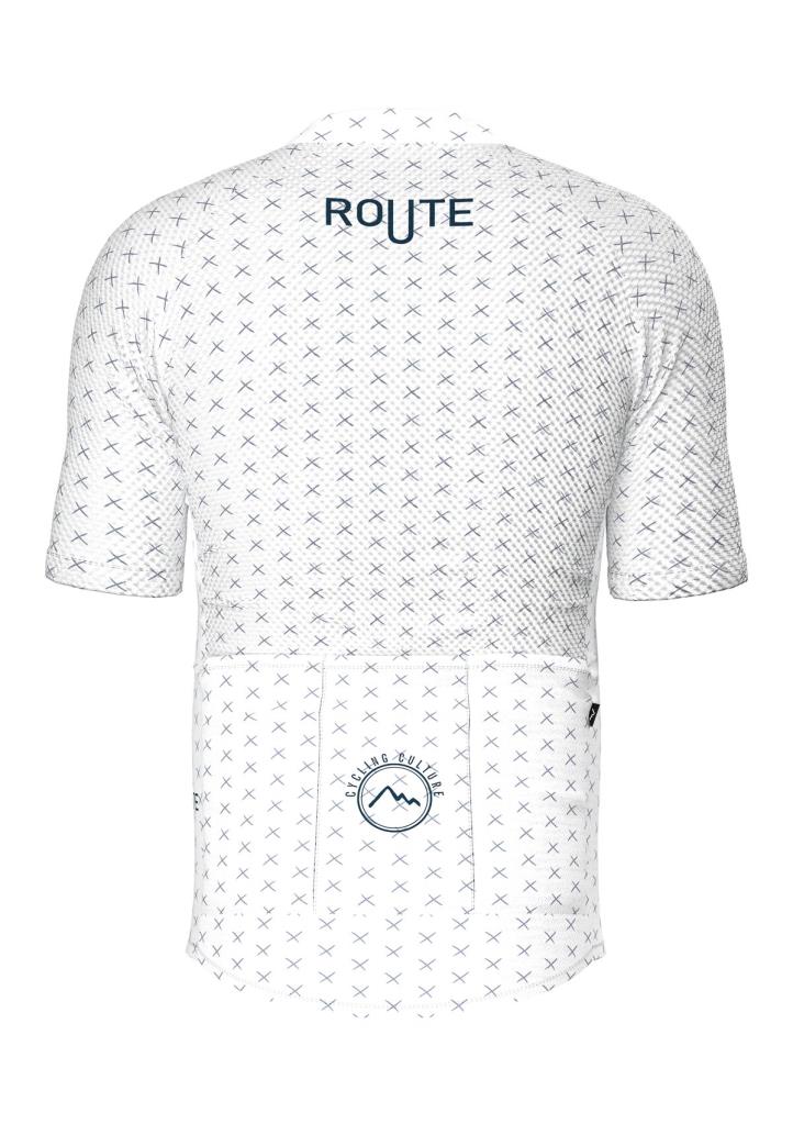 Sora Blue/White Route Classic Slim Cycling Jersey 
