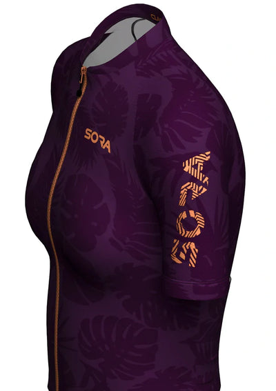 Sora Purple Women's Classic Cycling Jersey