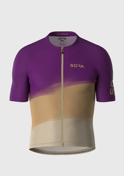 Sora Purple-Cream Classic 2 Cycling Jersey