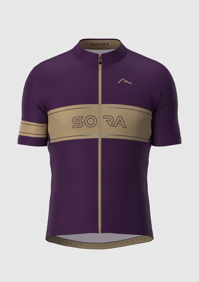 Sora Purple-Cream Regular 3.0 Cycling Jersey 