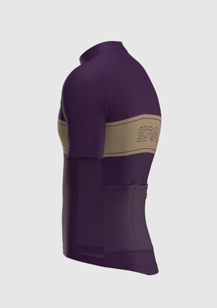 Sora Purple-Cream Regular 3.0 Cycling Jersey 