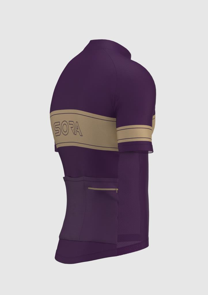 Sora Purple-Cream Regular 3.0 Cycling Jersey 