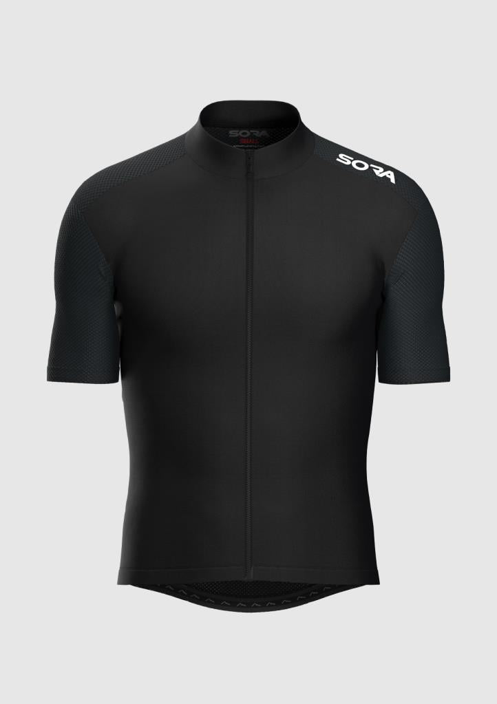 Sora Black Pro Team Zone Cycling Jersey 